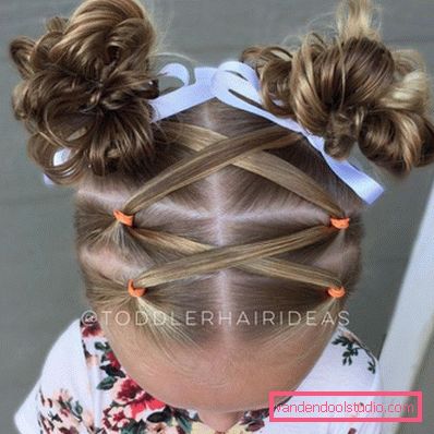 10 simple hairstyles for girls with elastics