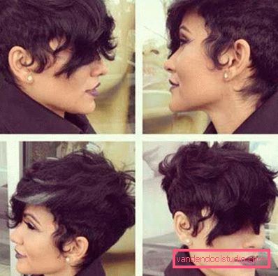 Pixie haircut for curly hair