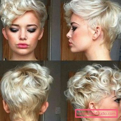 Pixie haircut for curly hair