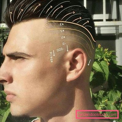 Undercut haircut male technology