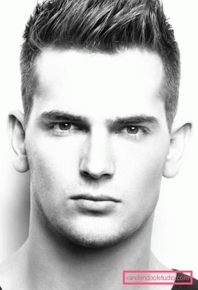 Undercut haircut male photo for hairdresser