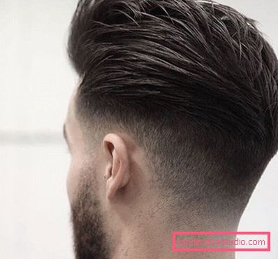 British male haircut view from different sides