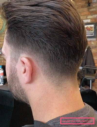Men's haircut tennis view from different sides