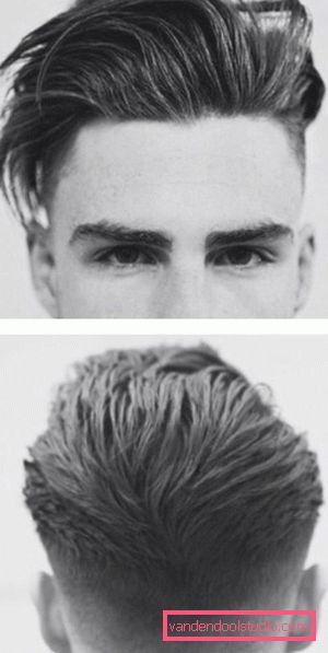 Men's haircut tennis view from different sides