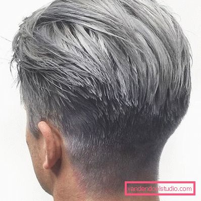 Men's haircut tennis view from different sides