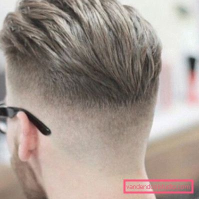 Men's haircut tennis view from different sides