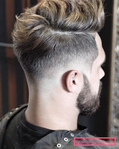 Men's haircut tennis view from different sides