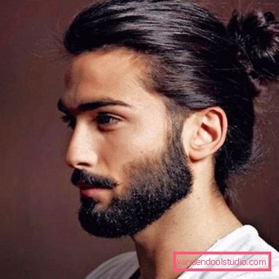 Men's hairstyles for a narrow face with a long nose