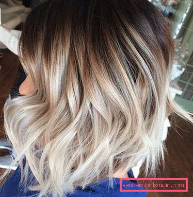 Ombre on bob caret with lengthening