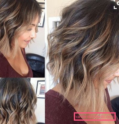 Ombre on bob caret with lengthening