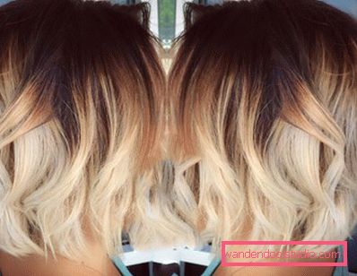 Ombre on bob caret with lengthening