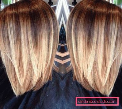 Ombre on bob caret with lengthening