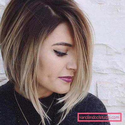 Ombre on bob caret with lengthening