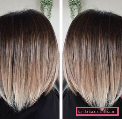 Ombre on bob caret with lengthening