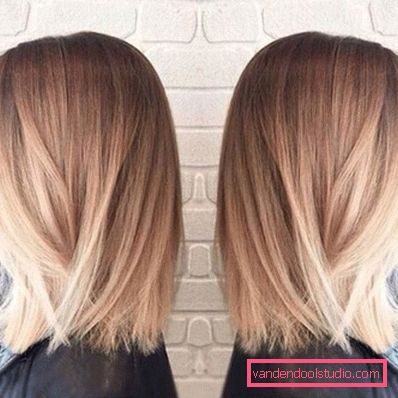 Ombre on bob caret with lengthening