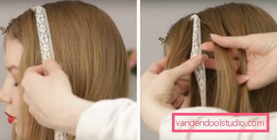Openwork braid with tape step by step