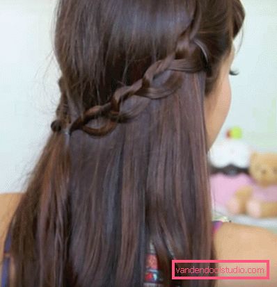 Ideas for weaving openwork braids for long hair