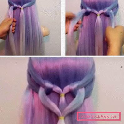 Braid hearts of gum step by step