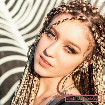 African braids with threads