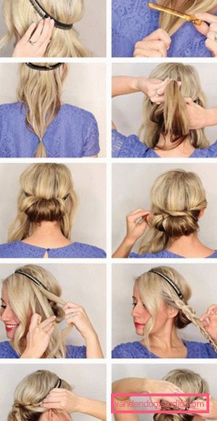 How to make a hair with a rim