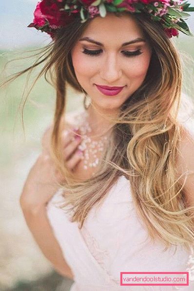 Hairstyles with fresh flowers in the hair (for a wedding, graduation, children)