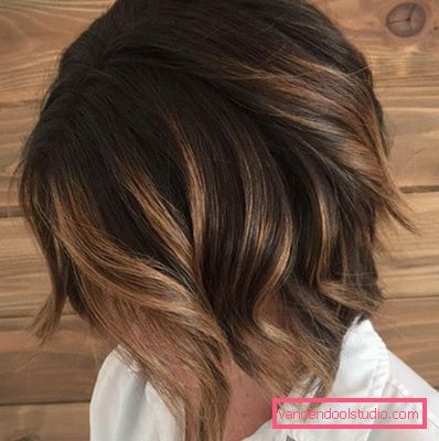 Shatush on a square with extensions
