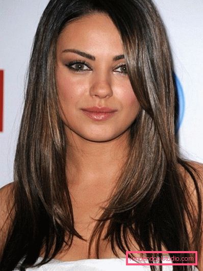 haircut cascade for round face