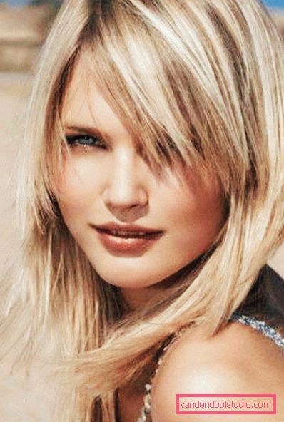haircut cascade for round face