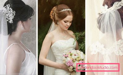 Wedding hairstyles for long hair with a veil