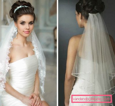 Wedding hairstyles for long hair with a veil