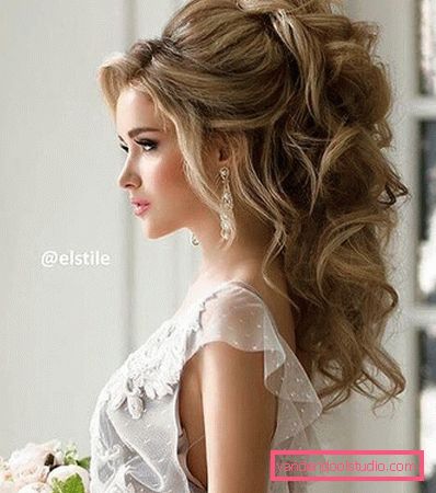 Oriental Tail Wedding Hairstyle