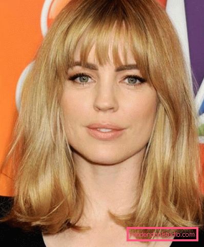 Women's hairstyles for a rectangular face