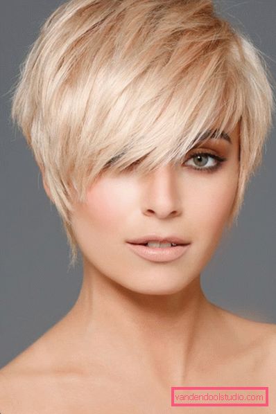 Women's haircuts for the diamond type face