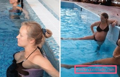 gymnastics in the pool