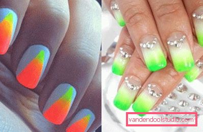 bright gradient nail art bright gradient nail art