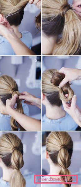 Fast hairstyle for every day for long hair