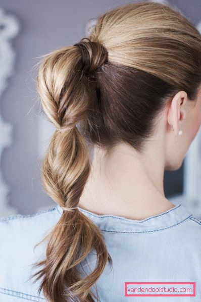Fast hairstyle for every day for long hair