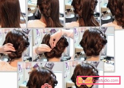 step by step scheme to create a quick hairstyle step by step quick hair styling scheme
