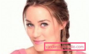 Make hair with braids on medium hair
