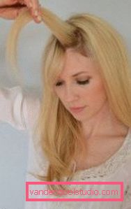 Make hair with braids on medium hair