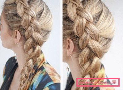 French braid to the side French braid to the side
