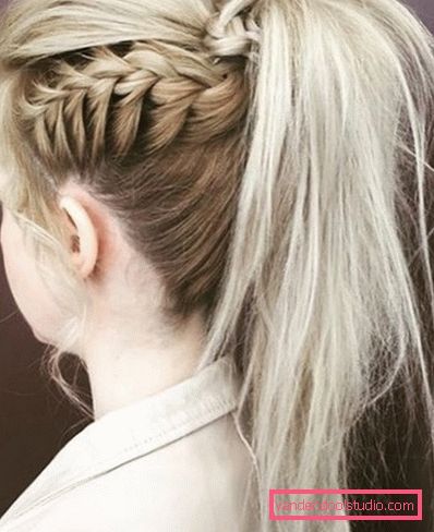 Foxtail haircut Spectacular haircut fox tail on long and medium hair