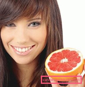 Grapefruit essential oil for hair