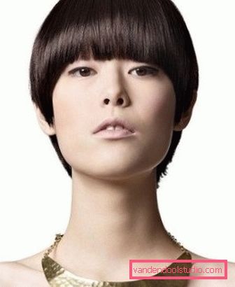 Haircut page Elegant haircut page for short and medium hair