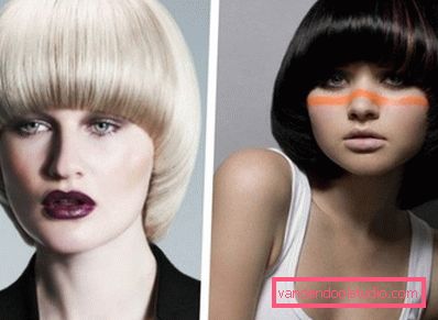 Haircut page Elegant haircut page for short and medium hair