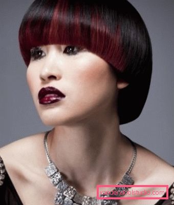 Haircut page Elegant haircut page for short and medium hair
