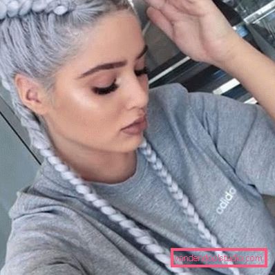 Elegant hairstyles with braids 2019-2020