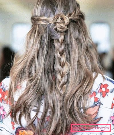 Elegant hairstyles with braids 2019-2020