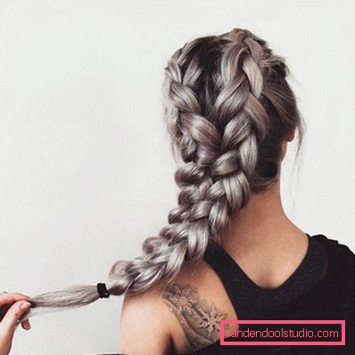 Elegant hairstyles with braids 2019-2020