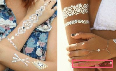 metallic tattoo on hands